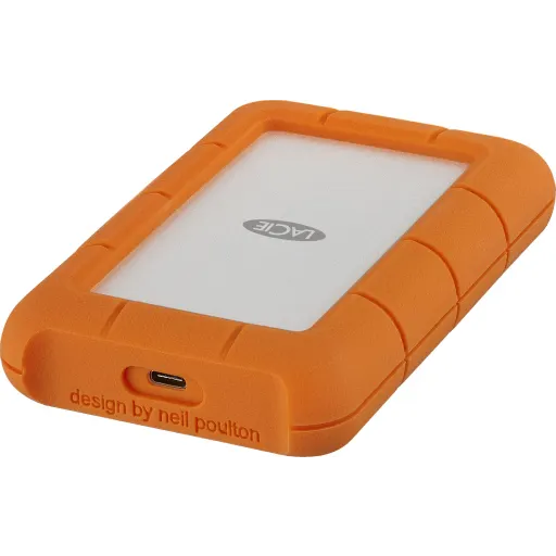 Disco Duro Externo LaCie Rugged 1TB 2.5"" USB 3.1 Gen1 130MBps Naranja