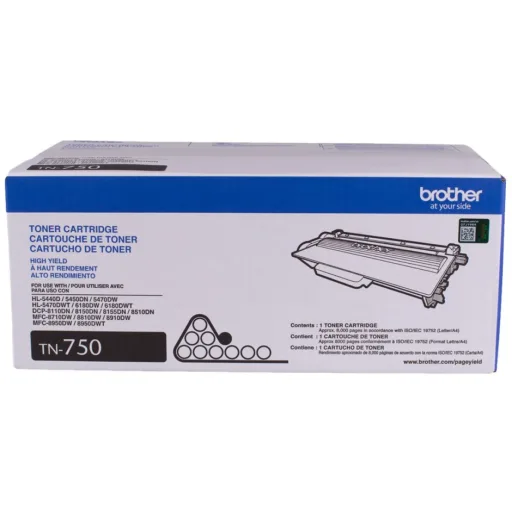 Imagen 4 de Toner Brother TN750 Negro para Impr Laser HL-5470DW/6180DW/8110DN, 8000 Pág    