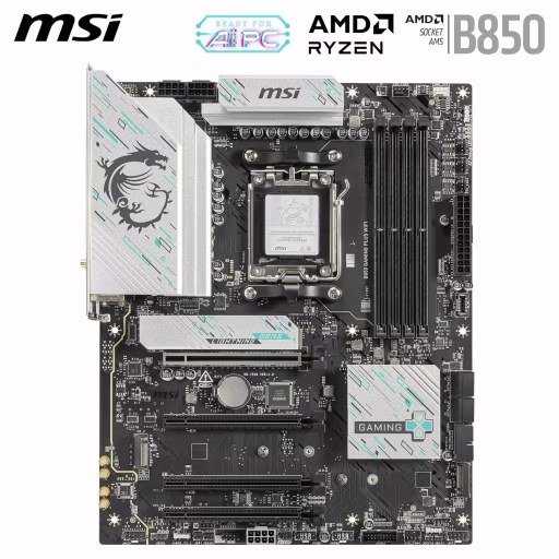 Imagen 1 de Tarjeta Madre MSI B850 GAMING PLUS WIFI Socket AM5 4*DRR5 DP 4*PCIe3*M2 WIFI 7
