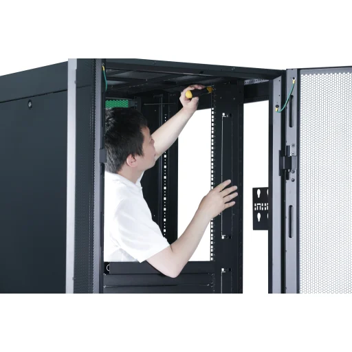Imagen 3 de Rack Easy ER6282, 600mm 42U 800mm con Techo, panel lateral, ruedas Color Negro