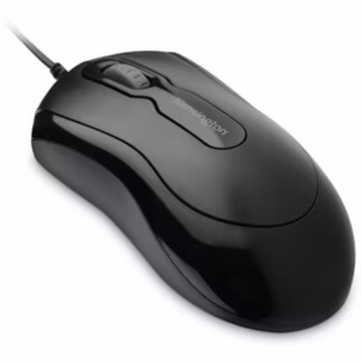 Mouse Alámbrico Kensington K72480WW, Óptico 1000dpi 3 Botones Negro
