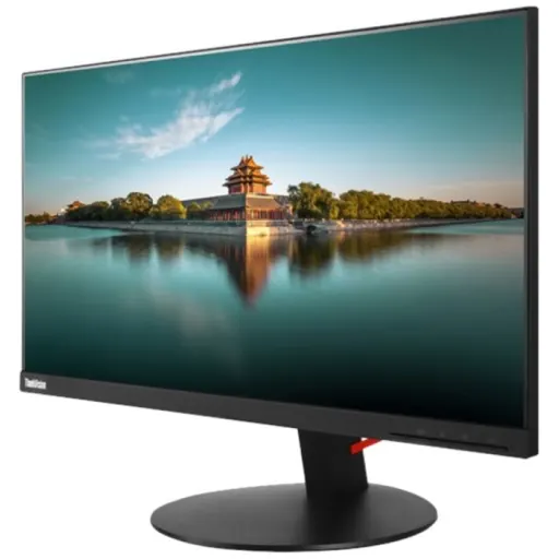 Imagen 3 de Lenovo ThinkVision T24i-10 - Monitor LED - 23.8" (23.8" visible) - 1920 x 1080 Full HD (1080p) @ 60 Hz - IPS - 250 cd/m² - 1000:1 - 6 ms - HDMI, VGA, DisplayPort - negro - para ThinkBook 14; ThinkCentre M715q (2nd Gen); M75; ThinkPad E14; E15; L13 Yoga; T490; X390