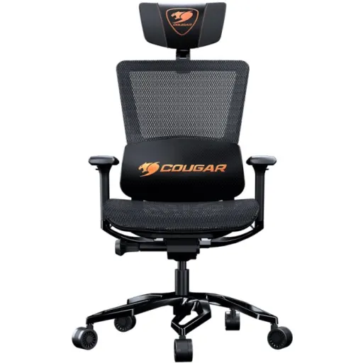 Imagen 4 de COUGAR Argo - Silla - ergonómico - reposabrazos - forma de T - inclinación - giratorio - piel PVC, malla - negro