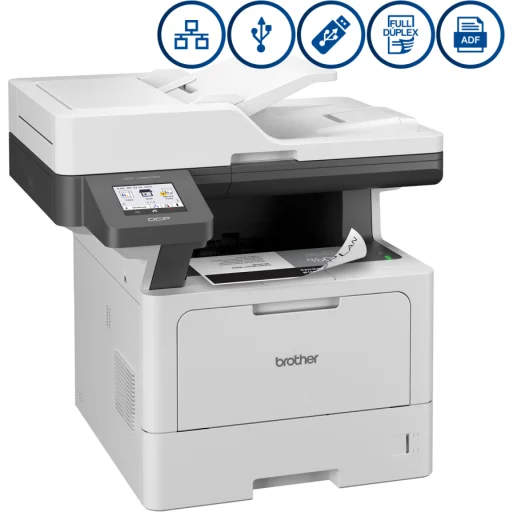 Imagen 1 de Impresora Multifunción Brother DCP-L5660DN, Láser monocrómo LAN USB2.0 Dúplex