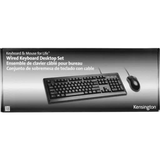 Imagen 2 de Kit Teclado Mouse Alámbrico Kensington K72436ES Interfaz USB Color Negro