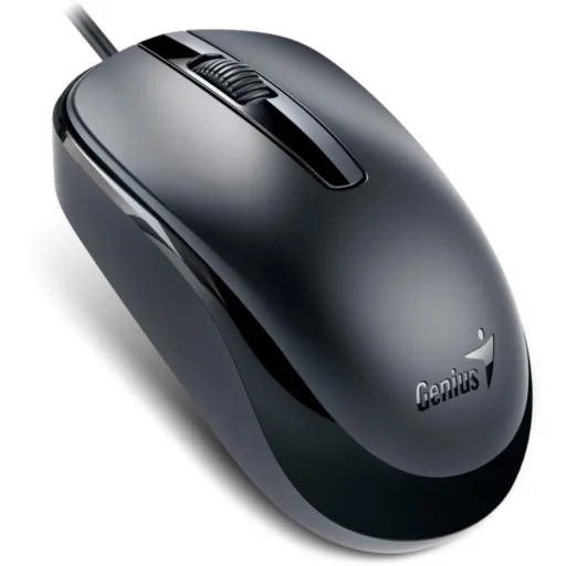 Imagen 0 de Mouse Alámbrico Genius DX-120 Óptico 1000dpi 3 Botones Interfaz USB Color Negro 