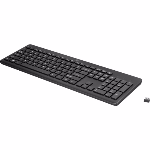 Imagen 3 de Teclado Inalámbrico HP 230, Tradicional QWERTY+Numérico Español USB Color Negro