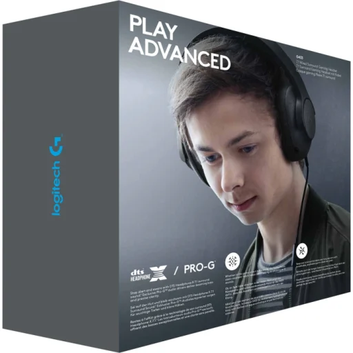Imagen 1 de Audífonos Gamer Logitech G433 7.1 Wired, Micrófono Sorround Headset Black