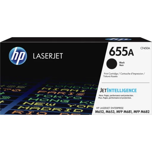 Imagen 0 de Toner HP 655A Negro LaserJet Toner Cartridgw (CF450A) 12500 Pag.