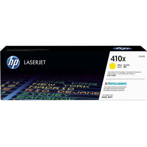 Toner HP 410X Amarillo Impresora Láser LaserJet Pro M452dw/M477, 5000 Pag. Aprox