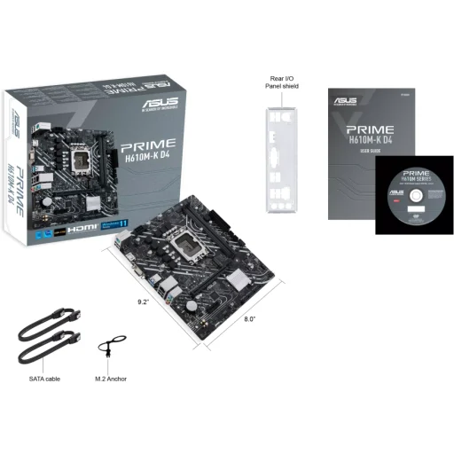 Imagen 3 de Tarjeta Madre Asus PRIME H610M-K D4 LGA1700 13°G M.2 2*DDR4 HDMI VGA PS2 USB3.2