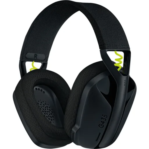 Imagen 0 de Audífonos Gamer Logitech G435, BT Lightspeed 10mt Bateria 18hs p/PC PS4 PS5 Negr