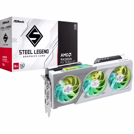 Imagen 0 de ASRock Radeon RX 9060 XT Steel Legend 16GB OC [RX9060XT SL 16GO]