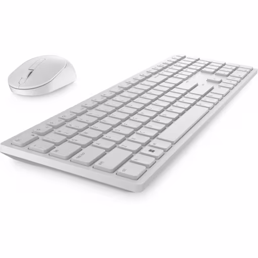 Imagen 2 de Kit Teclado Mouse Dell KM5221W Conectividad Inalámbrica USB Color Blanco Español