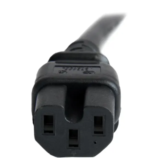 Imagen 4 de Cable de Poder IEC C14 a IEC C15 14 AWG 91cm para Computadores Servidor UPS