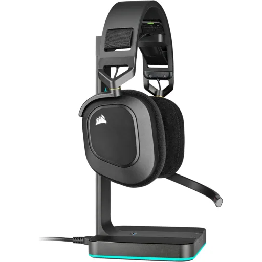 Imagen 3 de CORSAIR Gaming HS80 RGB - Auricular - tamano completo - 2,4 GHz - inalambrico - 