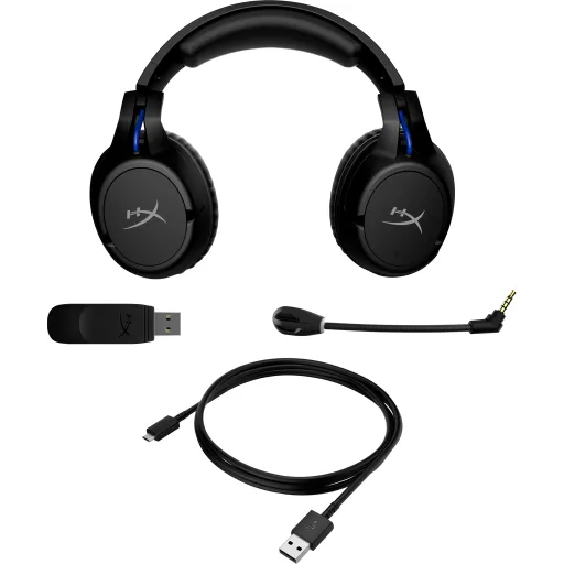 Imagen 0 de Audífonos Gamer Inalámbricos HyperX Cloud Flight OverEar USB Dongle PS4 PS5 Negr