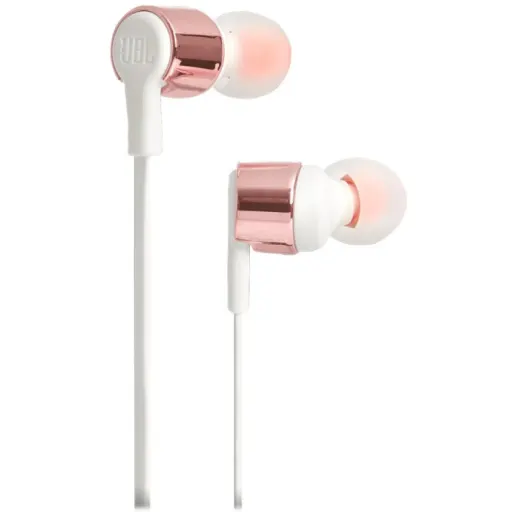 Imagen 2 de Audifono JBL T210 In-ear Wired Cable 1.2mt  Color Oro Rosado