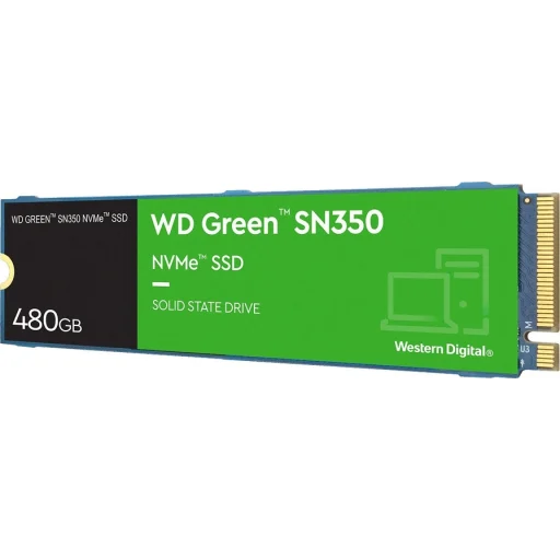 Imagen 3 de Unidad SSD Western Digital Green SN350 480GB M.2 22*80 PCIe3x4 L2400MBs E1650MBs