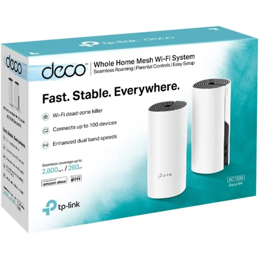 Imagen 2 de Sistema WiFi Mesh TP-LINK DECO M4 (2 enrutadores) AC1200 hasta 260mts cuadrados