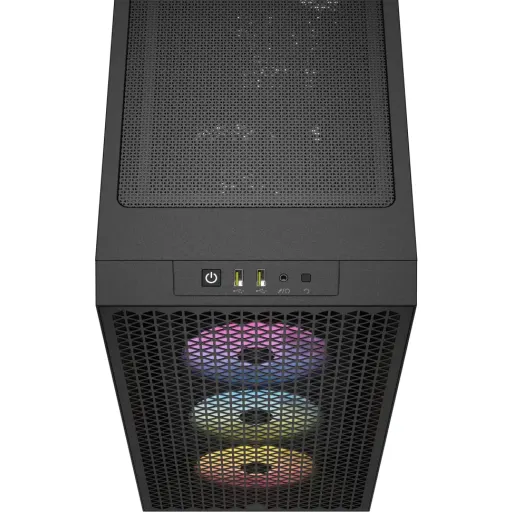 Imagen 5 de Gabinete Corsair 3000D RGB AirFlow ATX Panel lat. Vidrio 3*VentARGB USB3.2 Black
