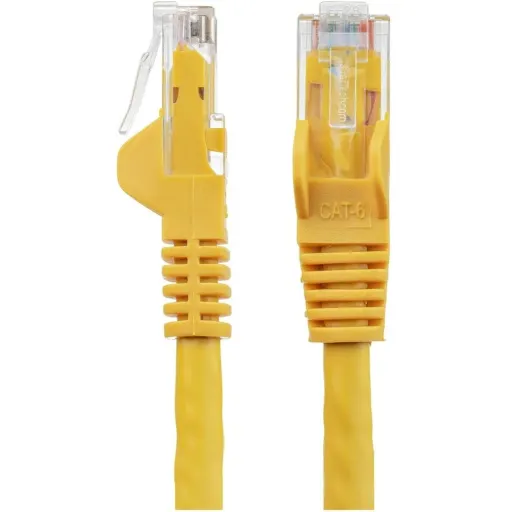 Imagen 2 de Cable Red StarTech Cat6 UTP RJ45 1 24 AWG ft, 30cm sin enganche Color Amarillo