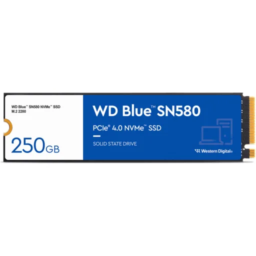 Unidad SSD Western Digital Blue SN580 1TB M.2 22*80 PCIe4x4 Le4000MB/s Esc2000MB