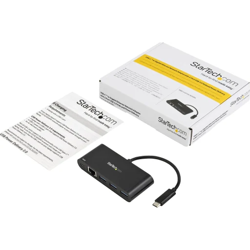Imagen 10 de Adaptador StarTech Multipuertos USB-C de Red Ether. con Hub de 3Ptos USB 3.0