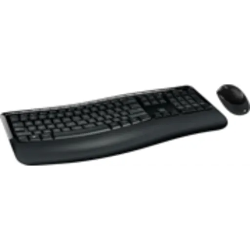 Imagen 3 de Kit Teclado Mouse Inalámbrico Microsoft Comfort Desktop 5050 Encr. AES USB Negro