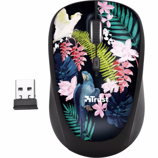 Imagen 0 de Trust Yvi Wireless Mouse - Parrot (23387)
