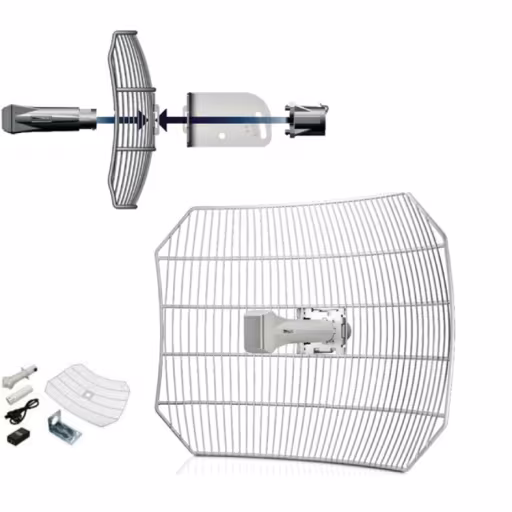 Imagen 1 de UBIQUITI AirGrid 5.8Ghz, Airmax Outdoor Acces Point 150 Mbps, 802.11a/n 25dBm power, Antenna grid 27