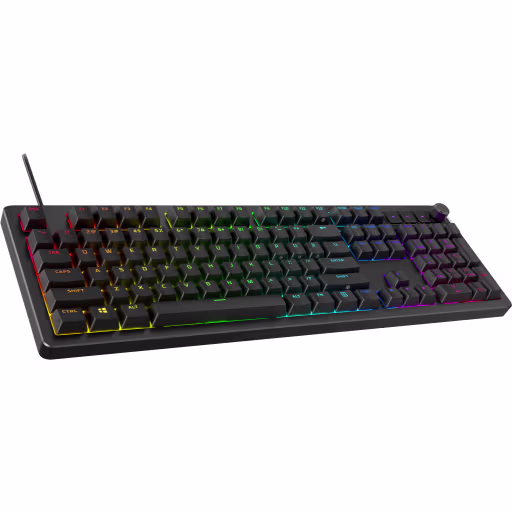Imagen 1 de Teclado Gamer Alambrico HyperX Alloy Rise, RGB Mecánico Español Color negro