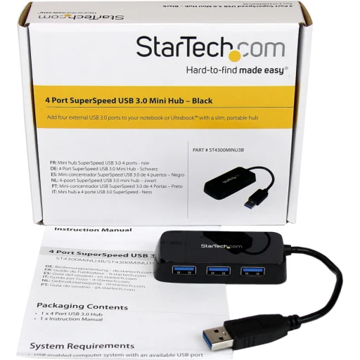Imagen 4 de Adaptador Concentrador Hub USB 3.0 Super Speed para Notebook de 4 Ptos Salidas