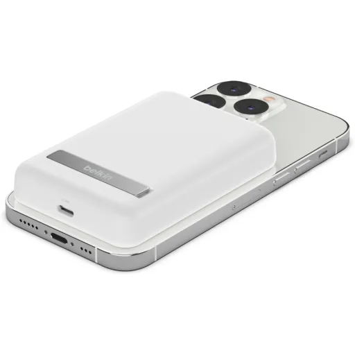 Imagen 4 de Bateria Externa con Carga Magnética Belkin BoostCharge 5000mAh 7.5V USB-C Blanco