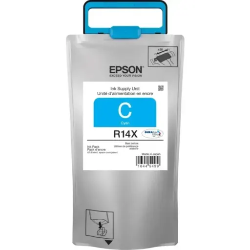 Bolsa de Tinta Epson R14C Cyan para WF R5690, Alta Capacidad