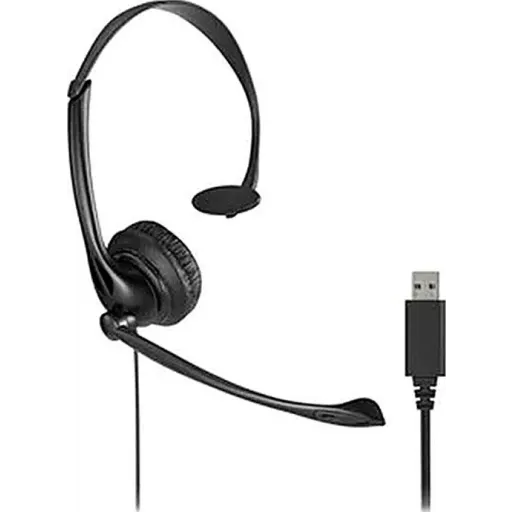 Imagen 3 de Audífonos Kensington Mono Con Micrófono, Alámbrico,  Conectividad USB Negro