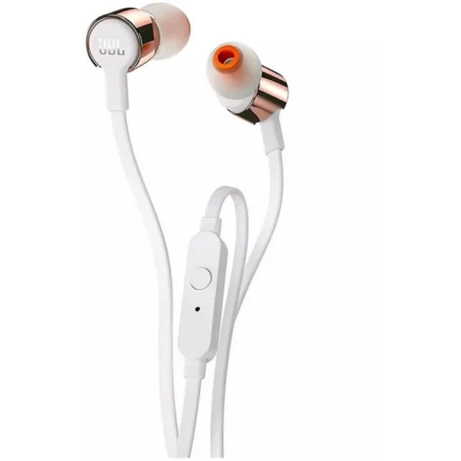 Imagen 0 de Audifono JBL T210 In-ear Wired Cable 1.2mt  Color Oro Rosado