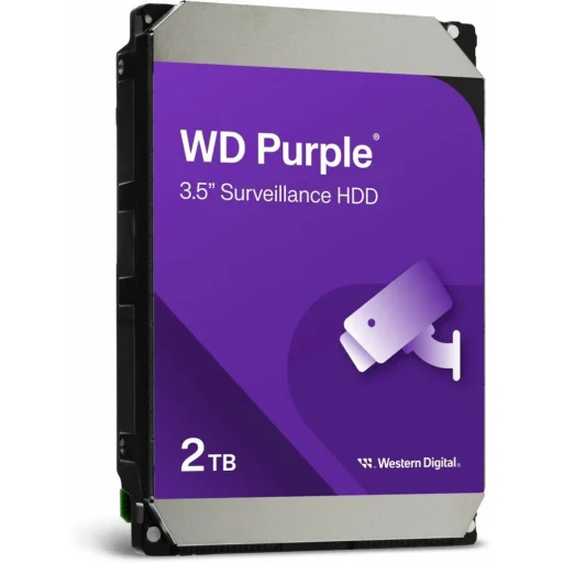 Imagen 1 de Disco Duro Western Digital Purple 2TB 3.5" 5400RPM SATA3 64MB p/Videovigilancia