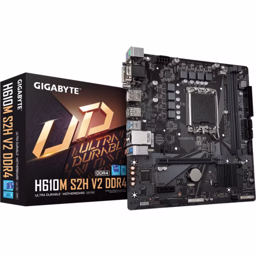 Imagen 0 de Tarjeta Madre Gigabyte H610M S2H V2 DDR4 LGA1700 12/13°G 2*DDR4 HDMI DP DVI mATX