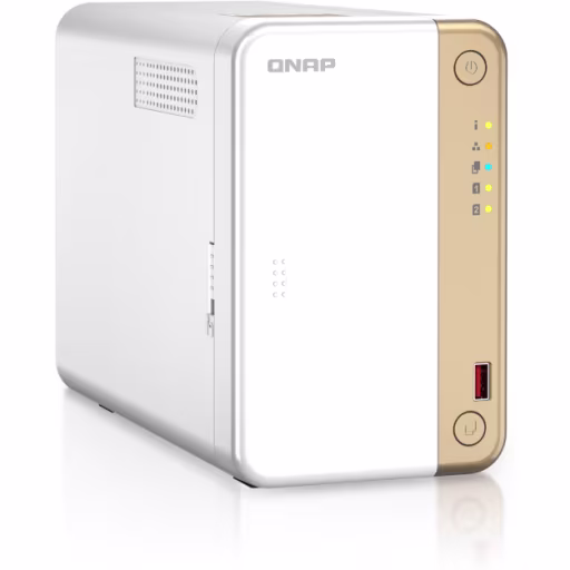 Imagen 4 de NAS QNAP TS-262, Celeron N4505 RAM hasta 4GB LAN 2*USB2.0 2*USB3.2 Torre