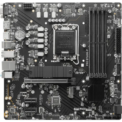Imagen 0 de Tarjeta Madre MSI PRO B760M-P LGA1700 14°G 4*DDR5 2*M.2 DP HDMI VGA PS/2 USB-C