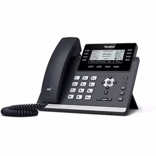 Imagen 1 de Teléfono IP Yealink SIP-T43U Pantalla Monocromatica, 12 Lineas SIP PoE USB 
