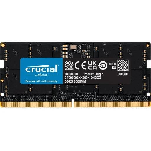 Memoria RAM 16GB DDR5 4800MHz SO-DIMM CL40 Non-ECC 1.1V 262p - Crucial