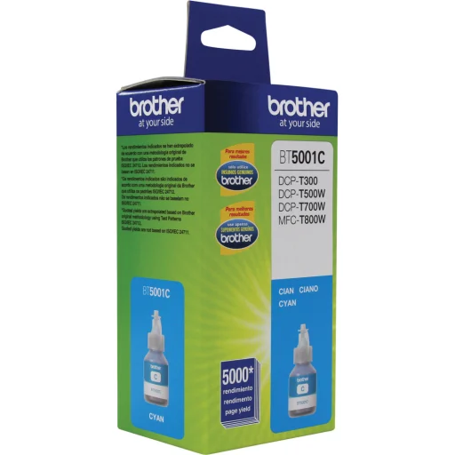 Imagen 2 de Botella de Tinta Brother BT5001C Cyan DCP-T300/T310/T500W/T510W, 5000Pág 41.8ml