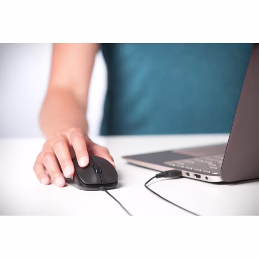 Imagen 10 de Mouse Alámbrico Kesington For Life Óptico 1000dpi 3 Botones USB Negro  