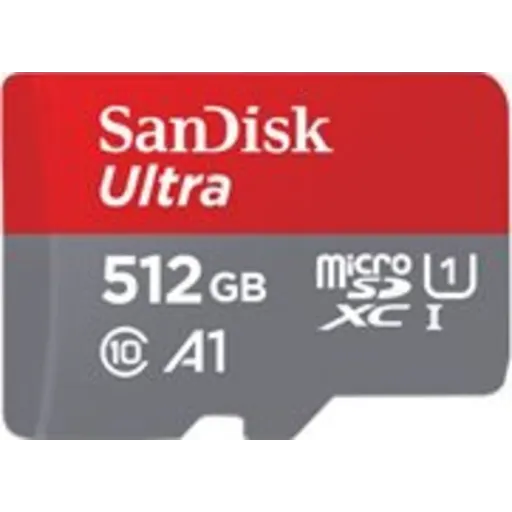 Imagen 0 de SanDisk microSDXC 512GB ULTRA w/ Adapter C10 U1 A1 120 Mbs