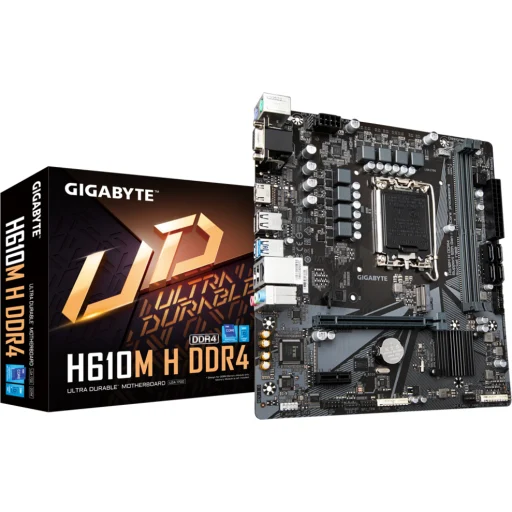 Imagen 4 de Gigabyte - H610 - Motherboard - Micro ATX - LGA1700 Socket - Intel H610 - para Celeron / para Core i9 / para Core i7 / para Core i5 / para Core i3 - Intel HD Graphics - None