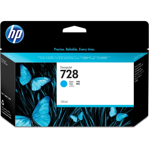 Cartridge HP 728 Cyan para DesignJet T730/DesignJet T830, 130ml