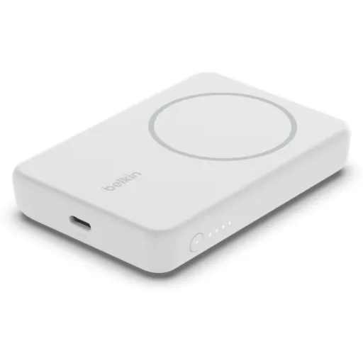 Imagen 1 de Bateria Externa con Carga Magnética Belkin BoostCharge 5000mAh 7.5V USB-C Blanco
