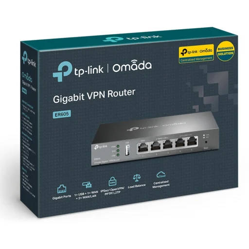 Imagen 4 de Router TP-Link ER605 V2 VPN Gigabit VPN 3 puertos Ethernet WAN + 1 USB WAN